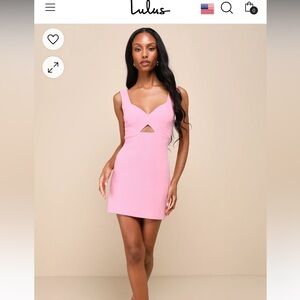 Lulus Flawless Confidence Light Pink Cutout Bodycon Mini Dress